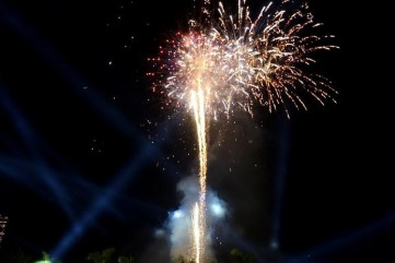 TP. Quảng Ngãi: Bắn pháo hoa đón năm mới 2020 tại khu vực cầu Thạch Bích
