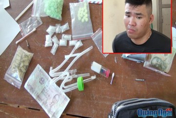 TP.Quảng Ngãi: Bắt đối tượng bán ma túy đá và tổng hợp